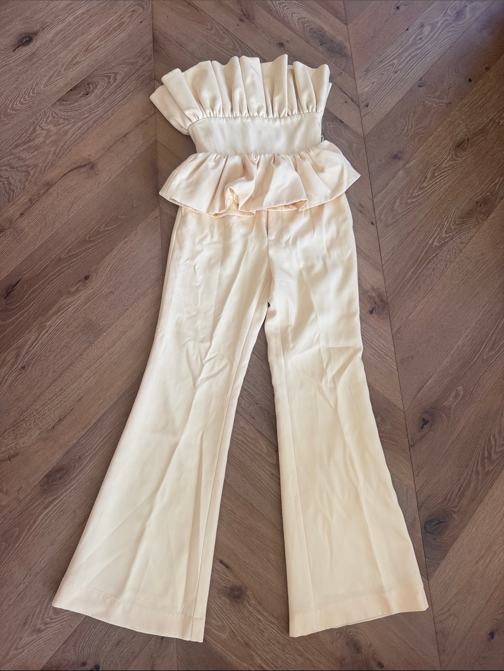 SAU LEE | Butter Yellow Matching Top + Pants | xs - Picture 3 of 6